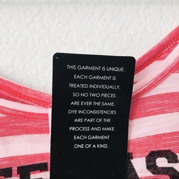 New! Texas Tech University Red White Stripes College Team Spirit Jersey Tank Top - Picture 7 of 8